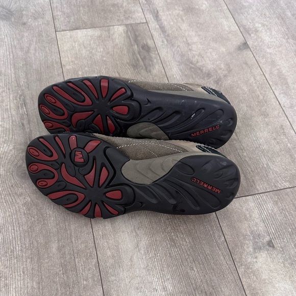 Merrell Womens Mimosa Moc Boulder Comfort Shoes Brown Leather Slip On Size 8 - Picture 7 of 11